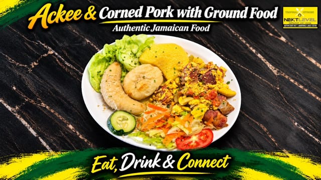 Ackee & Corned Pork.